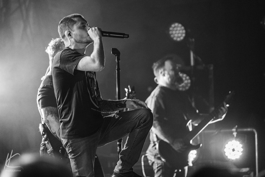 Whitechapel performing live on stage